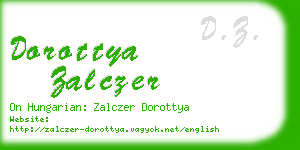 dorottya zalczer business card